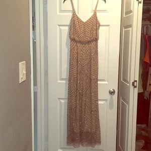 Adrianna Papell dress in Pink Taupe